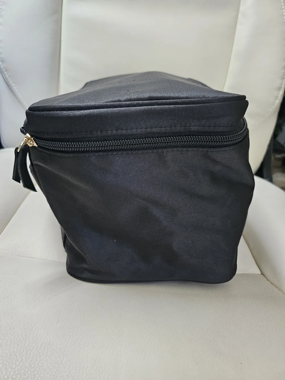 Victoria's Secret Black Cosmetic Bag with Gold VS Logo